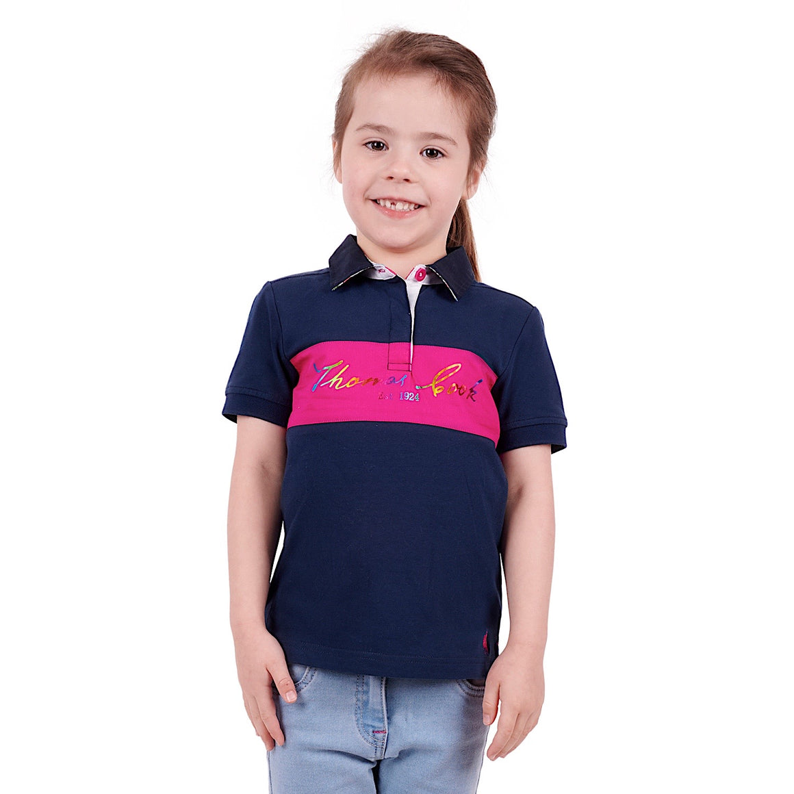 Thomas Cook Girls Lacey S/S Polo Navy