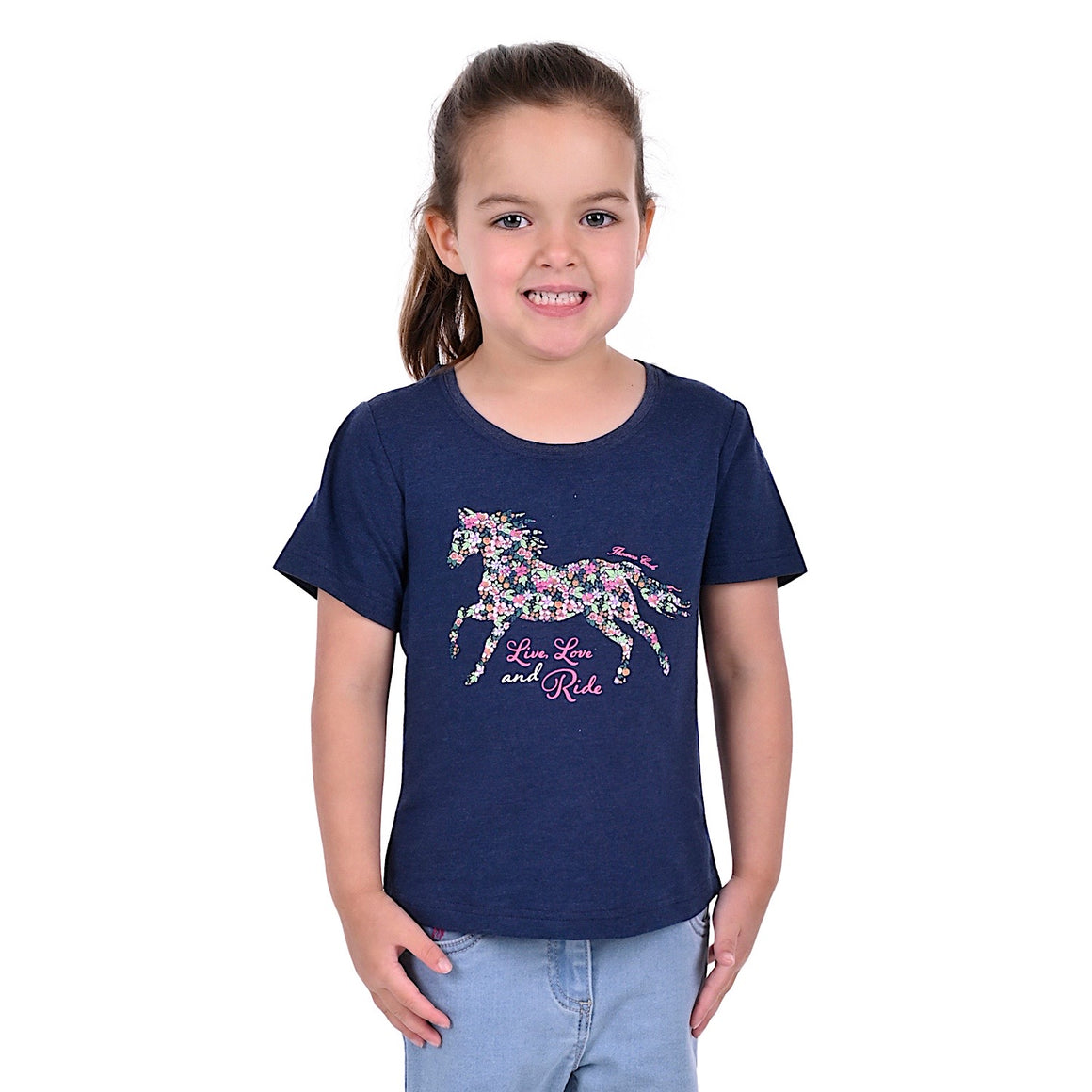 Thomas Cook Girls Harper S/S Tee Navy Marle