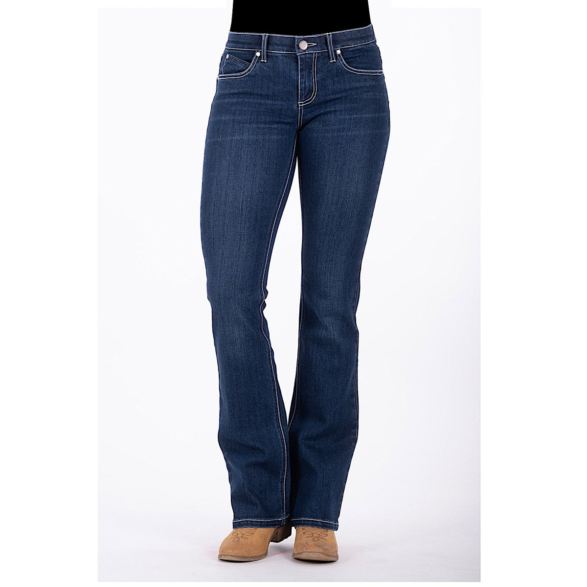 Wrangler Women's Amelia Q-Baby Booty Up Jean Indigo
