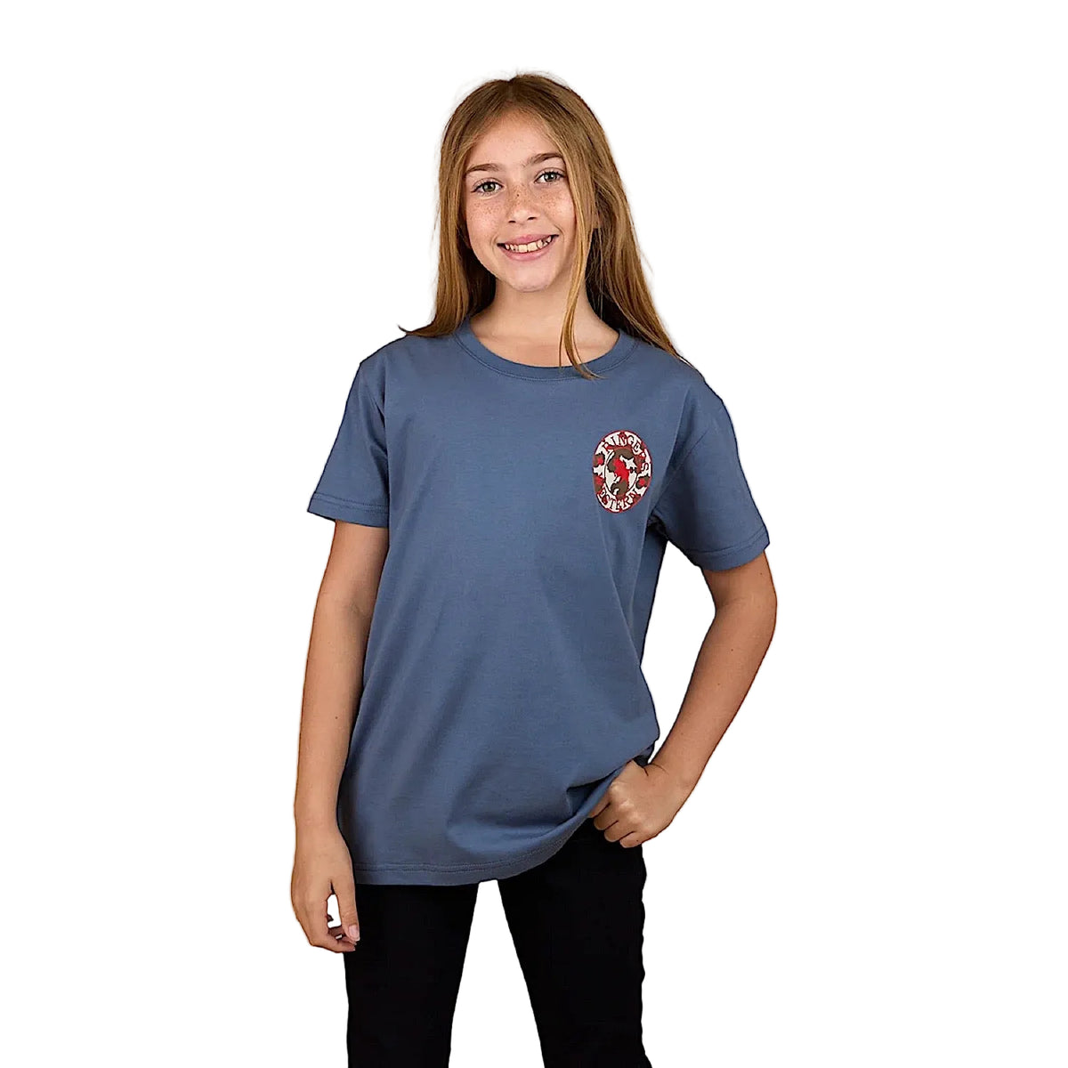Ringers Western Kid’s Signature Bull Classic Fit T-Shirt - Slate Blue