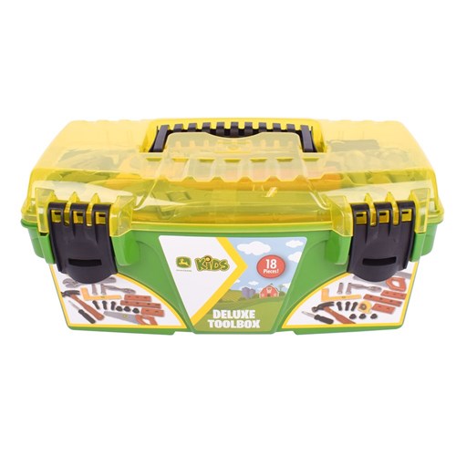 John Deere Kid’s 18 Piece Deluxe Tool Box with Tools