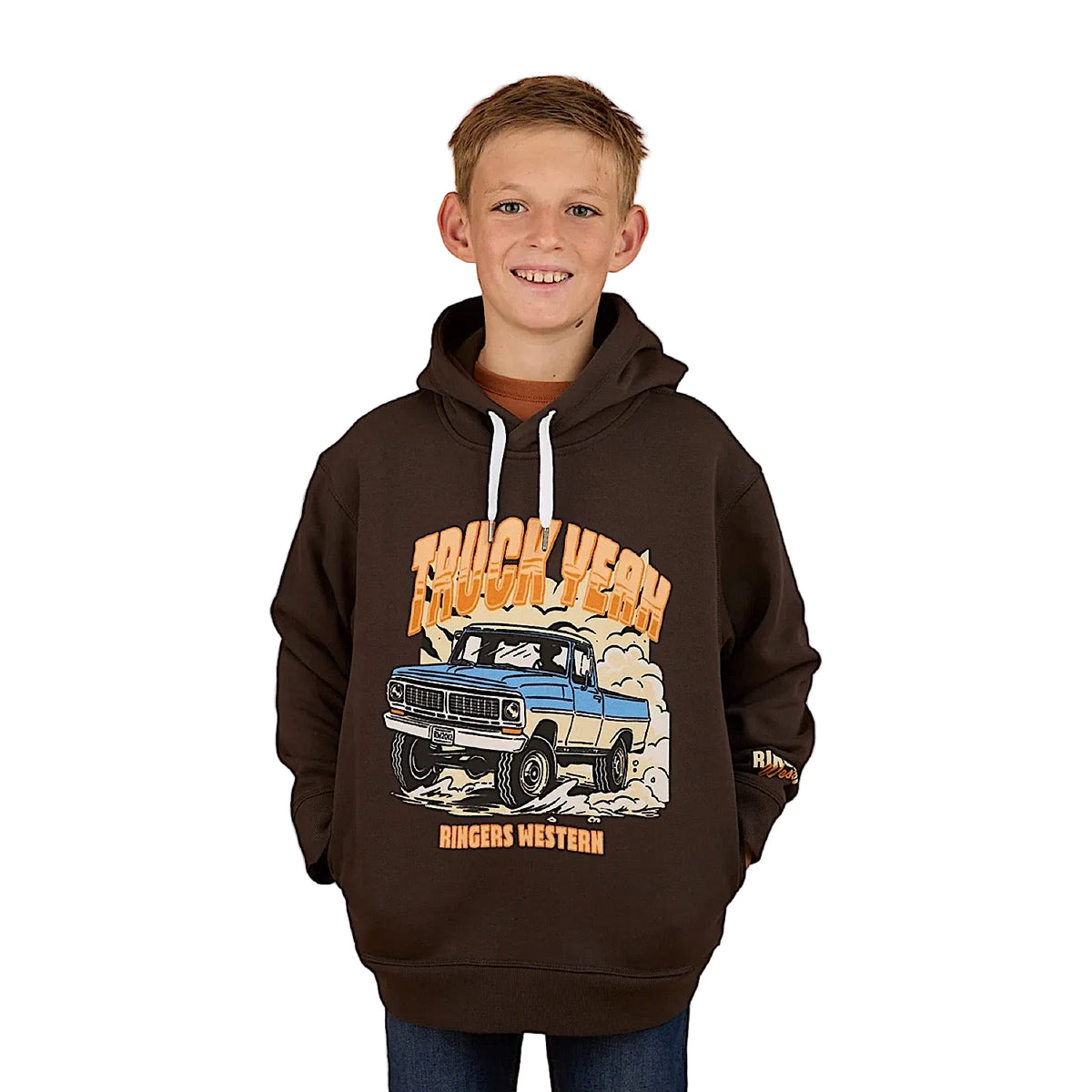 Ringers Western Kid’s Truck Yeah Oversized Hoodie - Charcoal