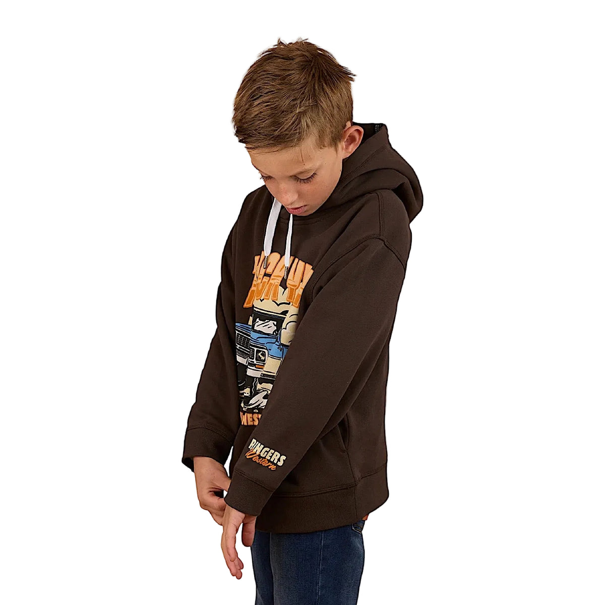 Ringers Western Kid’s Truck Yeah Oversized Hoodie - Charcoal