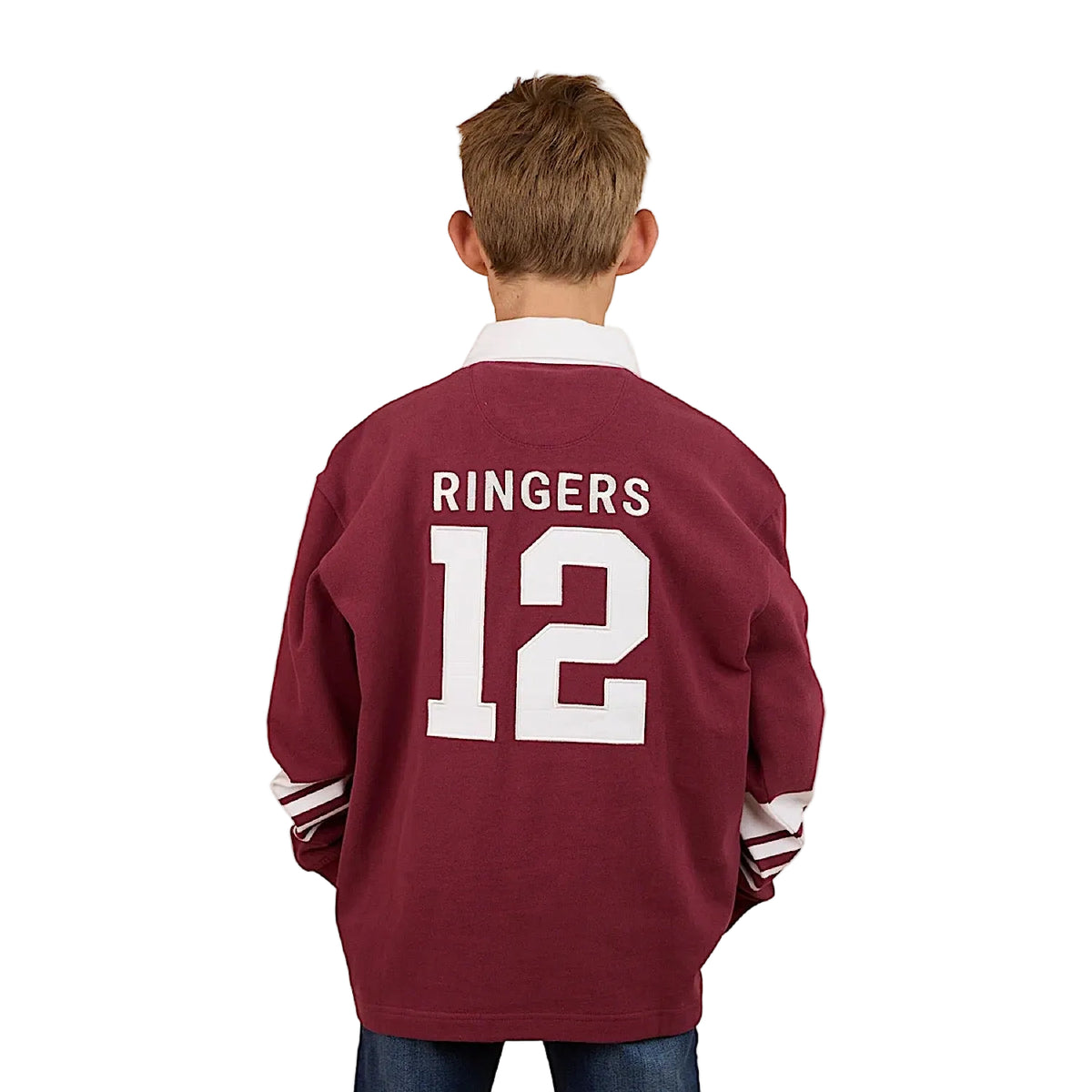 Ringers Western Kid's Footy Roo Rugby Jersey - Burgundy