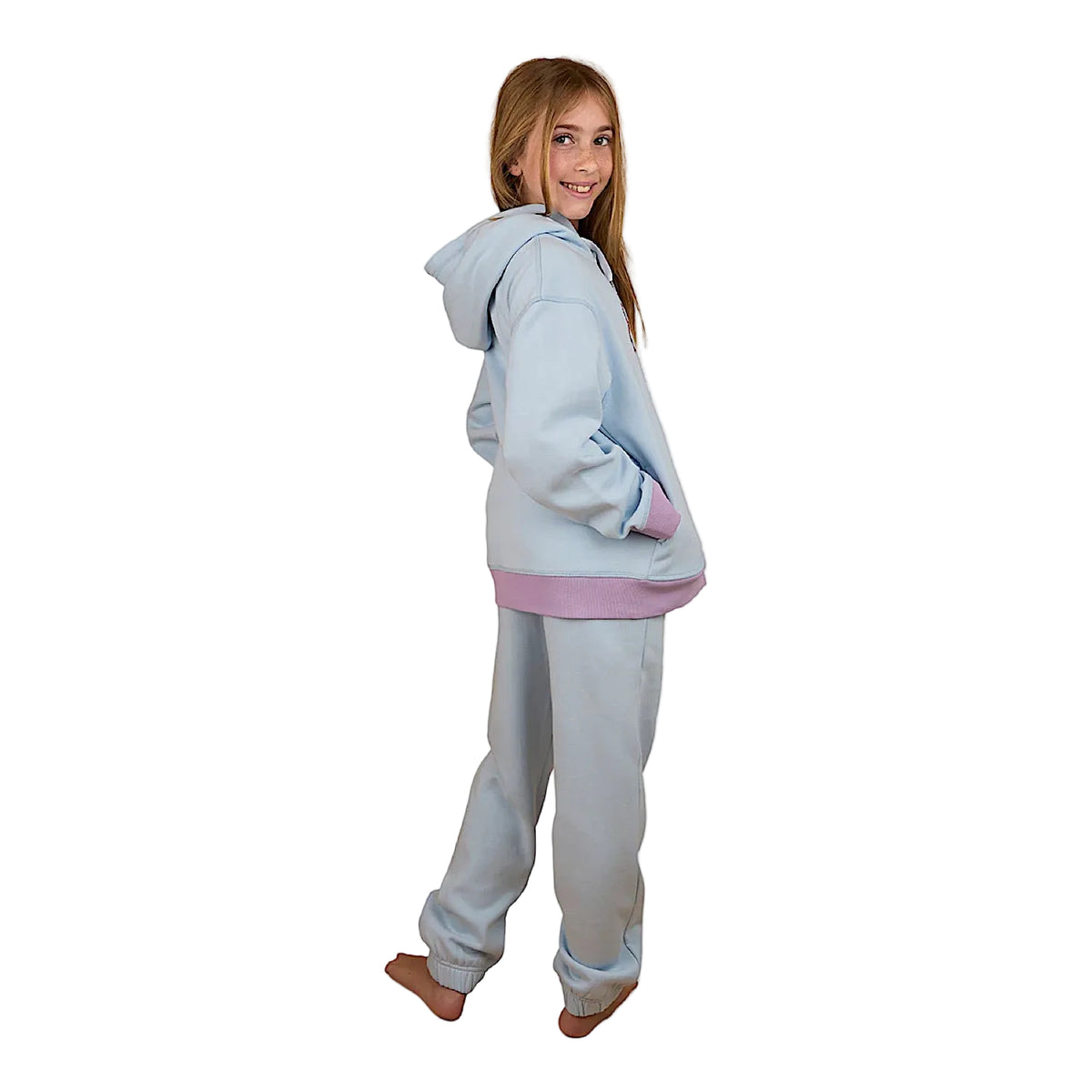 Ringers Western Kid's Stardust Oversized Pullover Hoodie - Barely Blue
