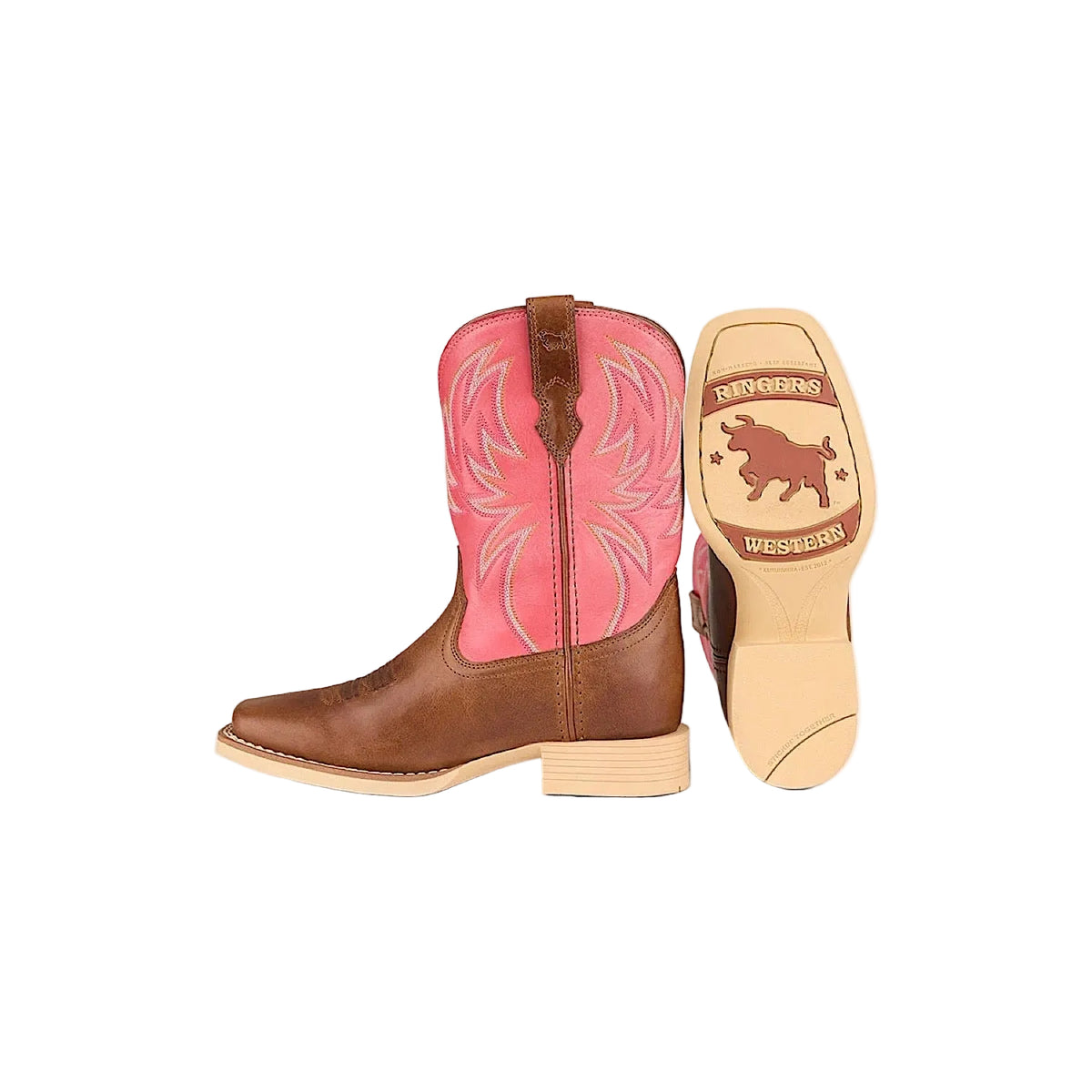 Ringers Western Kids Longreach Boot - Pink