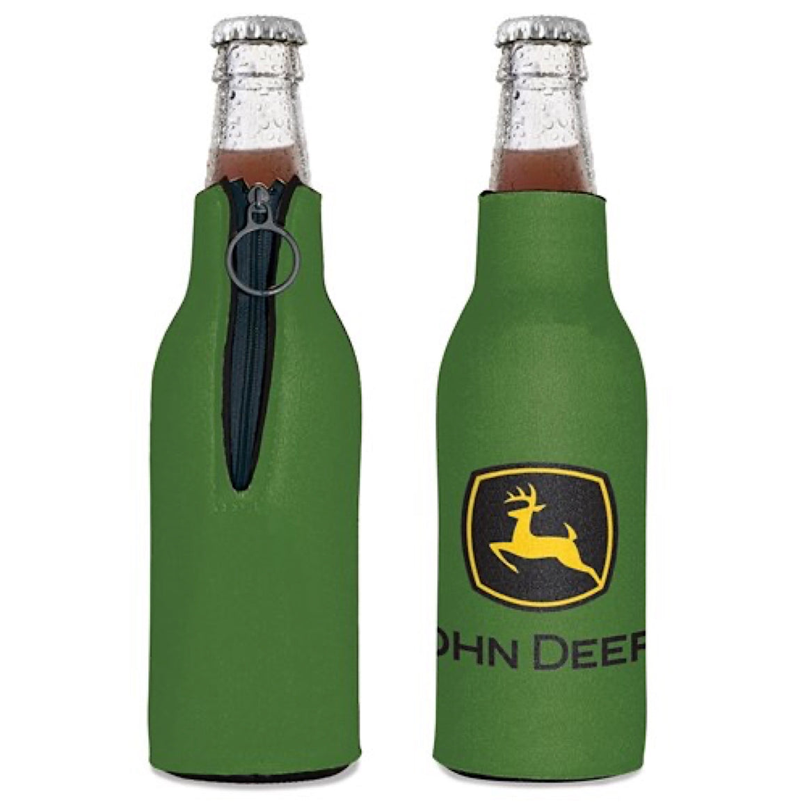 John Deere Bottle Stubby Holder - Logo Green