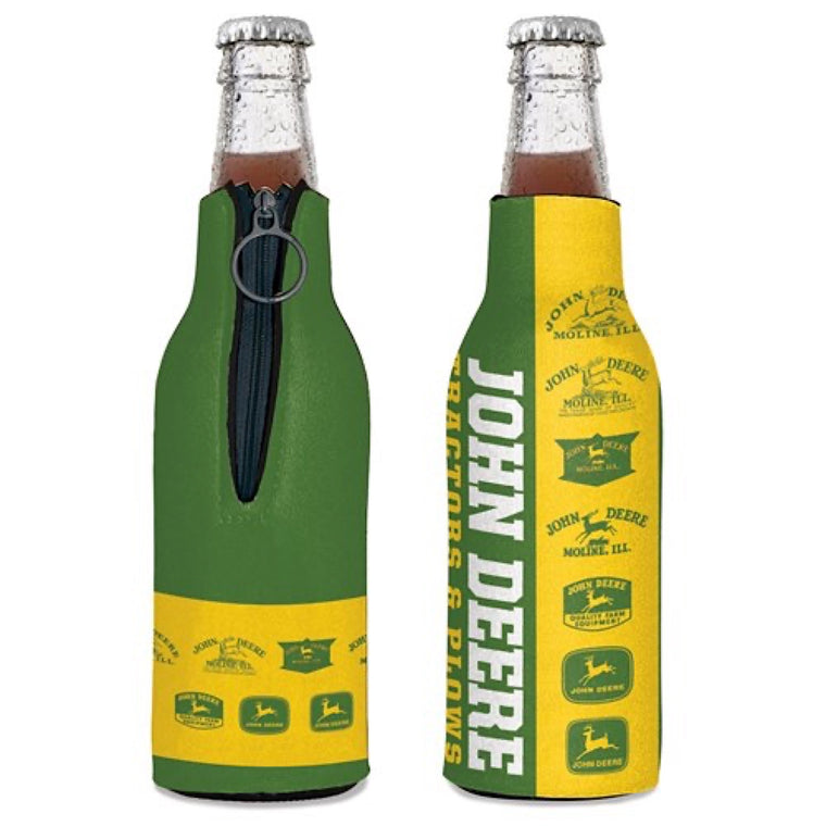 John Deere Bottle Stubby Holder - Logo Vintage