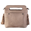 Wrangler Bag Embroidered Fringe Crossbody Natural