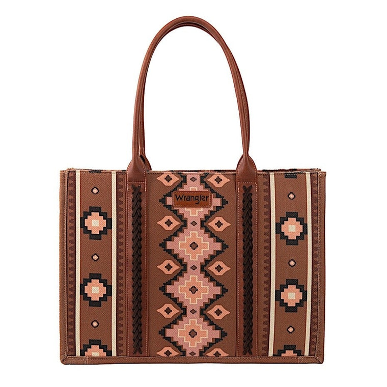 Wrangler Bag Southwestern Tote Brown