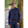 Pure Western Men's Jett Shirt Navy/White