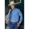 Pure Western Men's Seth Shirt Royal/Orange