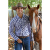 Pure Western Men's Alec Shirt Navy/Red