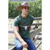 Pure Western Men's Enzo Tee Green Marle