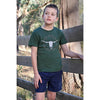 Pure Western Boy's Enzo Tee Green Marle