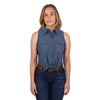 Pure Western Women's Lola Shirt Blue