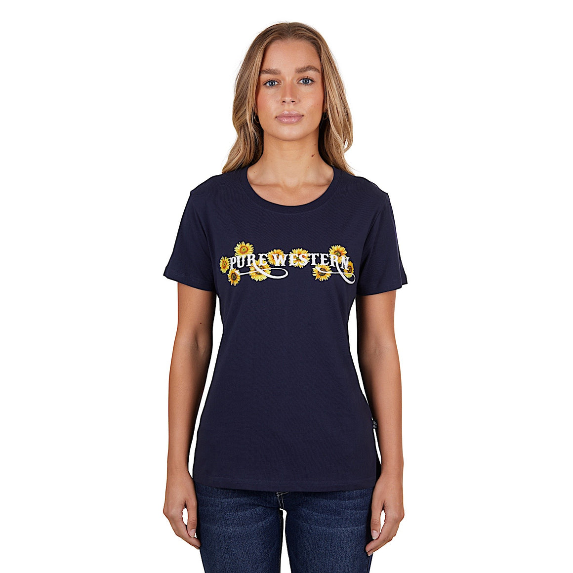 Pure Western Women's Frankie Tee Navy