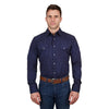 Pure Western Men's Jett Shirt Navy/White