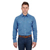 Pure Western Men's Seth Shirt Royal/Orange