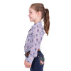 Pure Western Girl's Mavis Shirt Navy