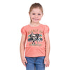 Pure Western Girl's Candice Tee Coral