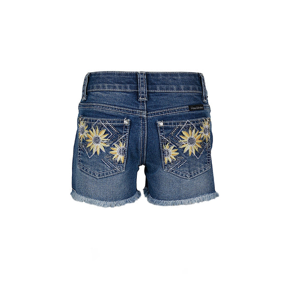 Pure Western Girl's Peyton Short Retro Blue