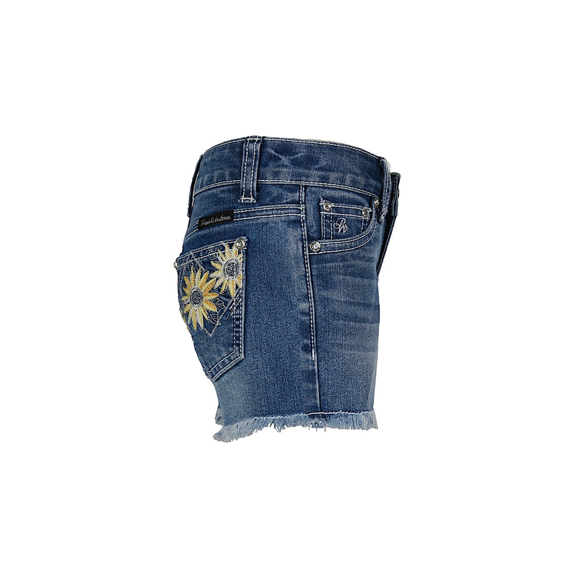 Pure Western Girl's Peyton Short Retro Blue
