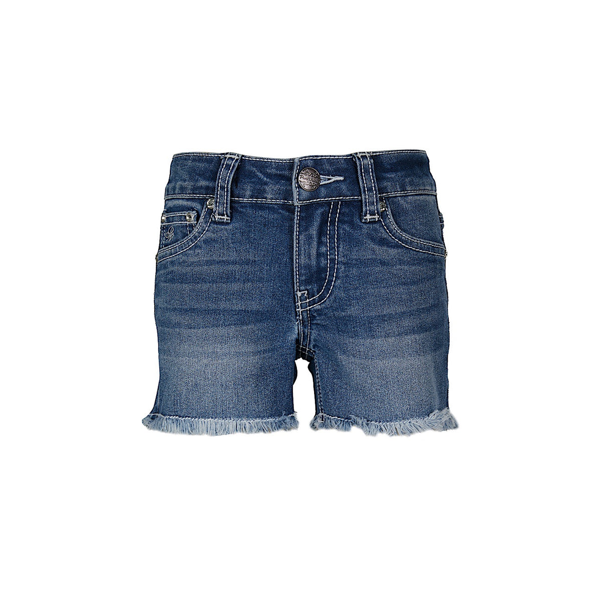Pure Western Girl's Peyton Short Retro Blue