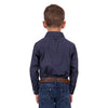 Pure Western Boy's Jett Shirt Navy/White