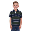 Pure Western Boy's Carl Polo Navy/Green