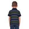 Pure Western Boy's Carl Polo Navy/Green