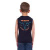 Pure Western Boy's Fred Muscle Tank Navy