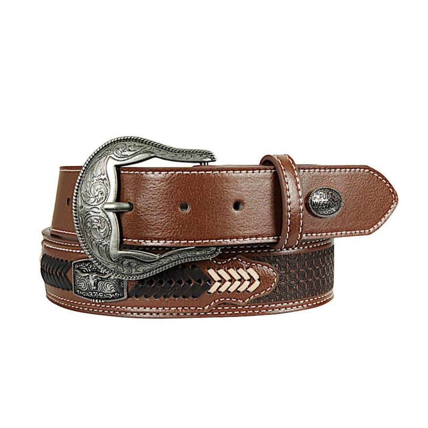 Pure Western Belt Zachary Dark Tan