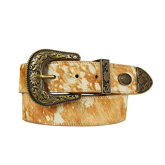 Pure Western Belt Paulette Camel/Gold