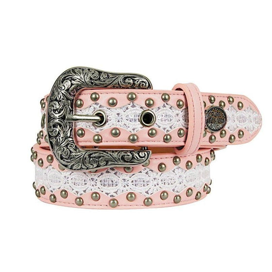 Pure Western Kid's Lilly Belt Pink