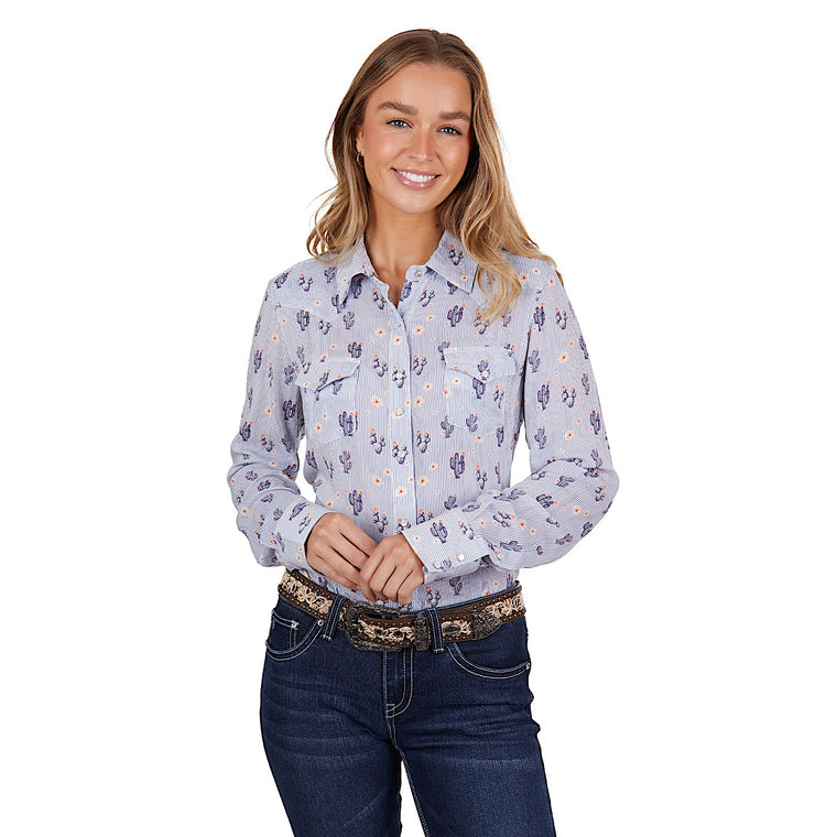 Pure Western Women's Mavis Shirt Navy