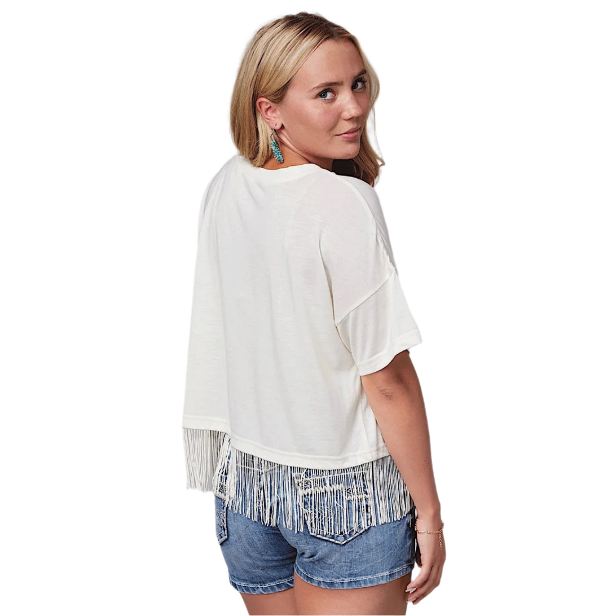 Roper Women’s Five Star Collection T-Shirt - Cream