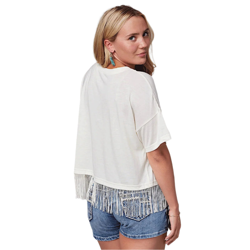 Roper Women’s Five Star Collection T-Shirt - Cream