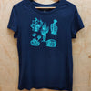 Roper Womens Five Star Collection S/S Tee Solid Blue