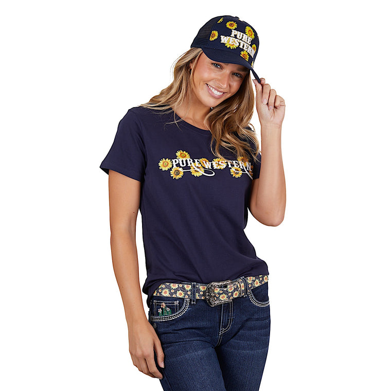 Pure Western Women's Frankie Tee Navy