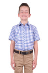 Thomas Cook Boy's Aldo Short Sleeve Shirt White/Royal