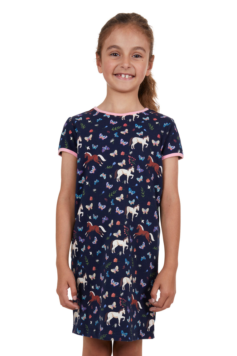 Thomas Cook Girl's Butterfly Nightie Navy