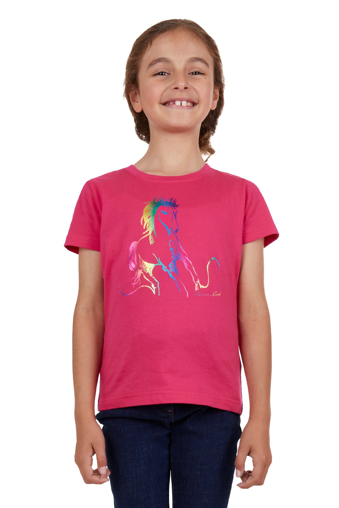 Thomas Cook Girl's Willow Tee Bright Rose