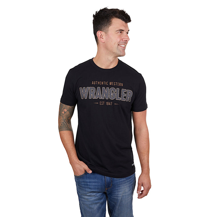 Wrangler Men's Aaron Tee Black