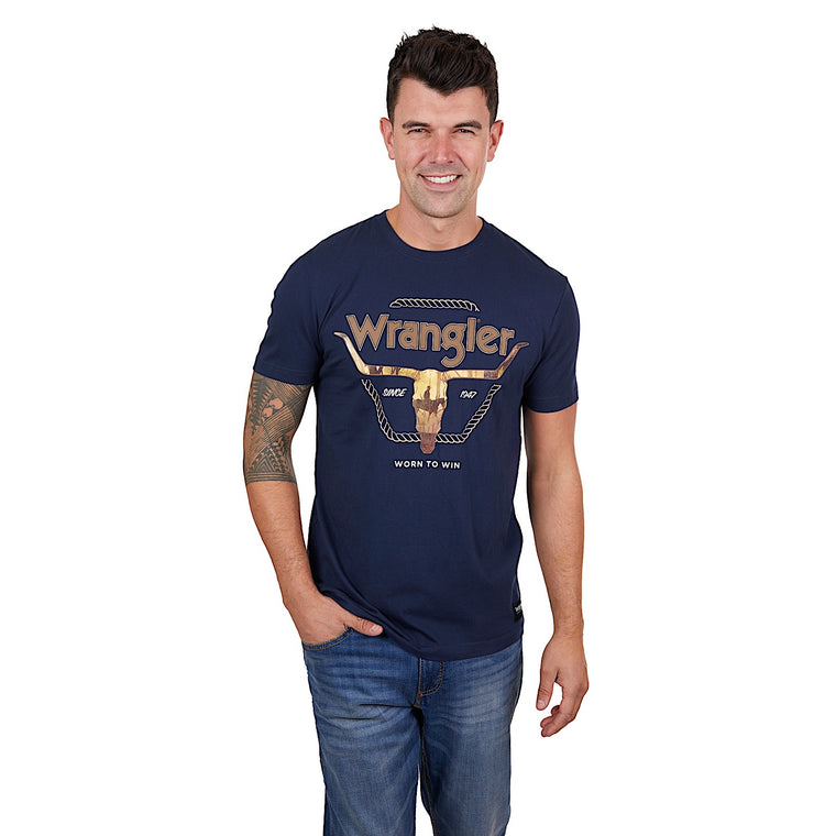 Wrangler Men's Theo Tee Navy