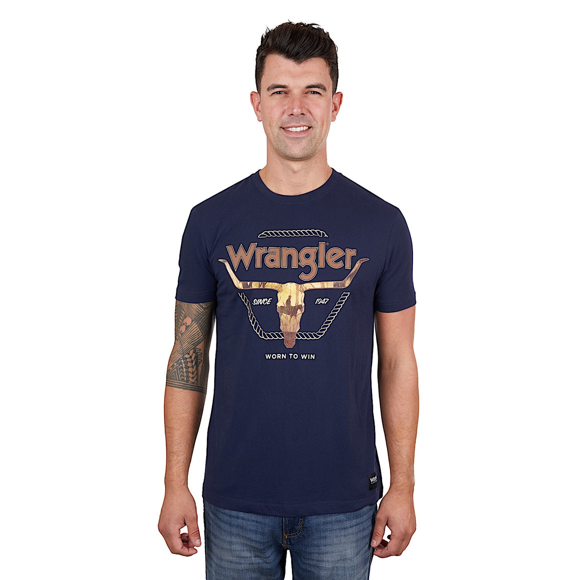 Wrangler Men's Theo Tee Navy