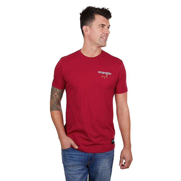 Wrangler Men's Beau Tee Red