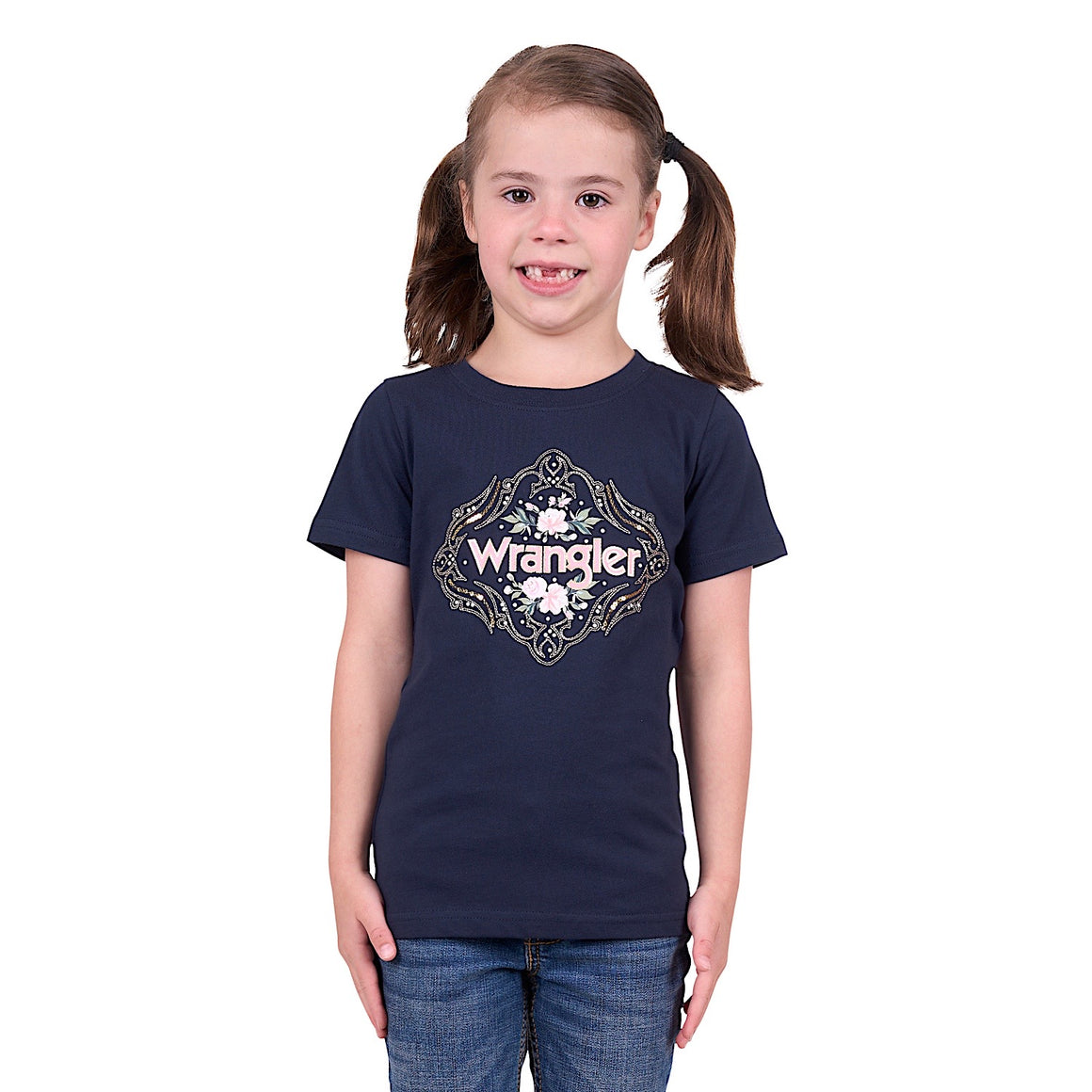 Wrangler Girl's Darcy Tee Navy