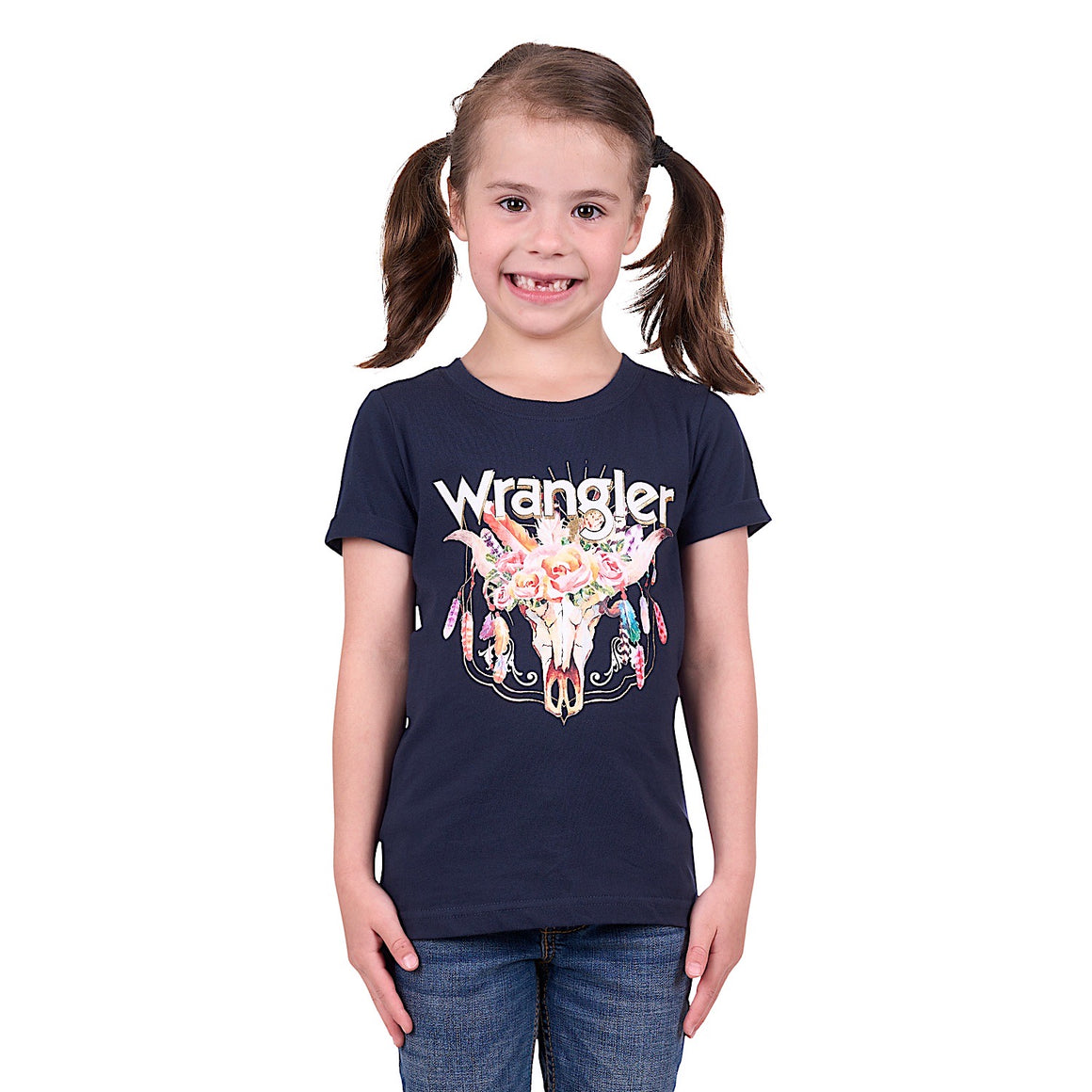 Wrangler Girl's Evie Tee Navy