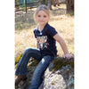 Wrangler Girl's Evie Tee Navy